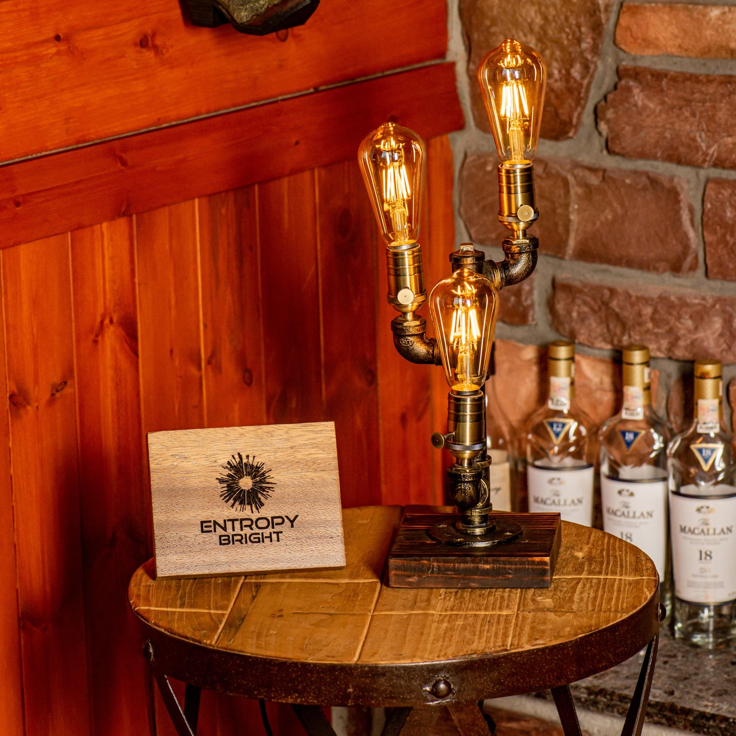 Shadow Steampunk Handgemachte Vintage Verstellbare Pfeifenlampe
