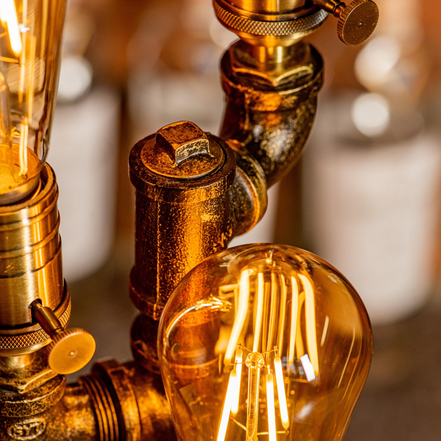 Shadow Steampunk Handgemachte Vintage Verstellbare Pfeifenlampe