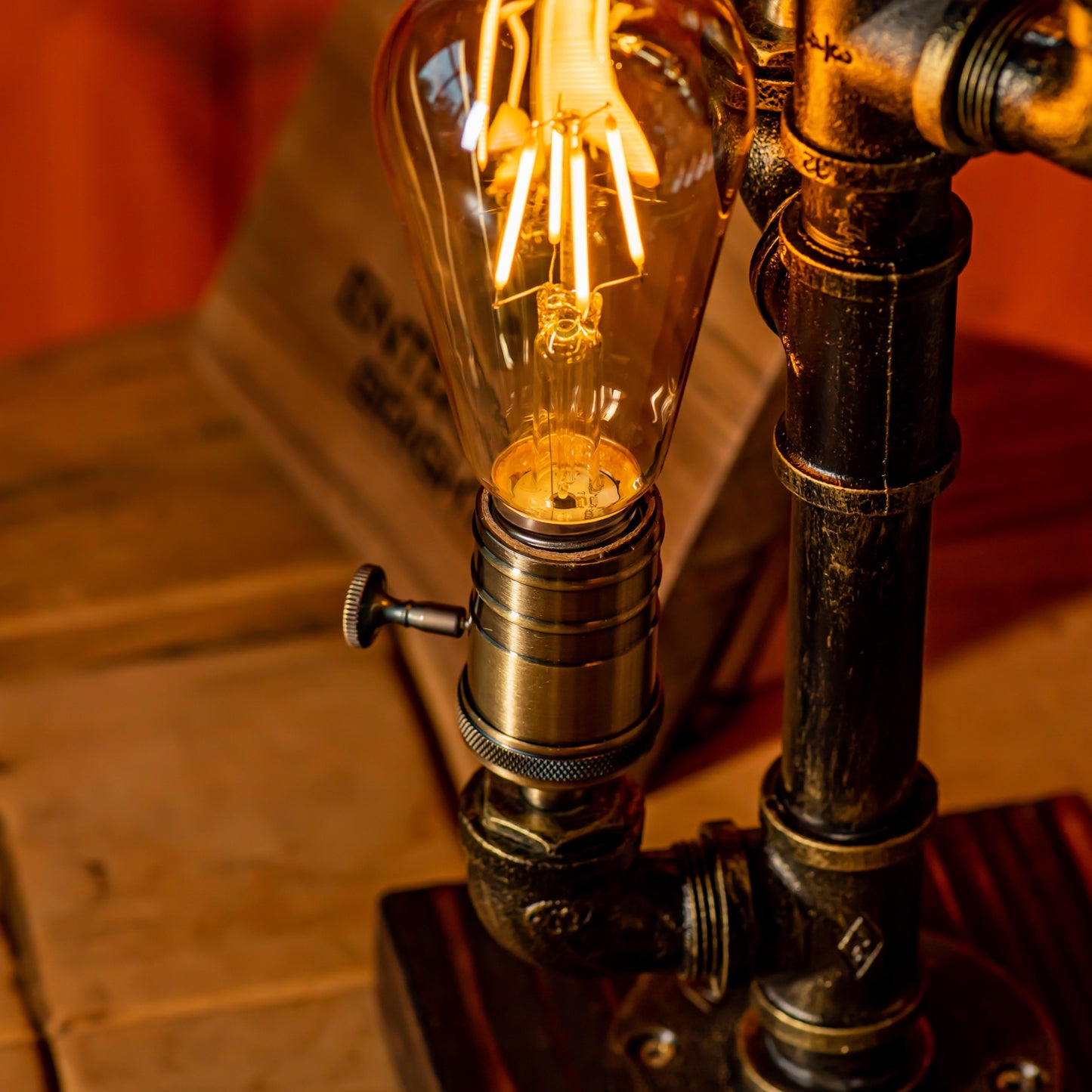 Shadow Steampunk Handgemachte Vintage Verstellbare Pfeifenlampe