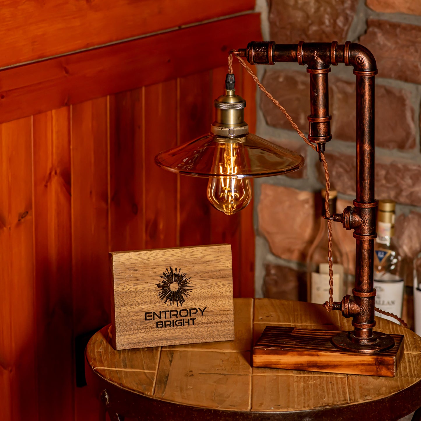 Dream Steampunk Handgefertigte Vintage Verstellbare Pfeifenlampe