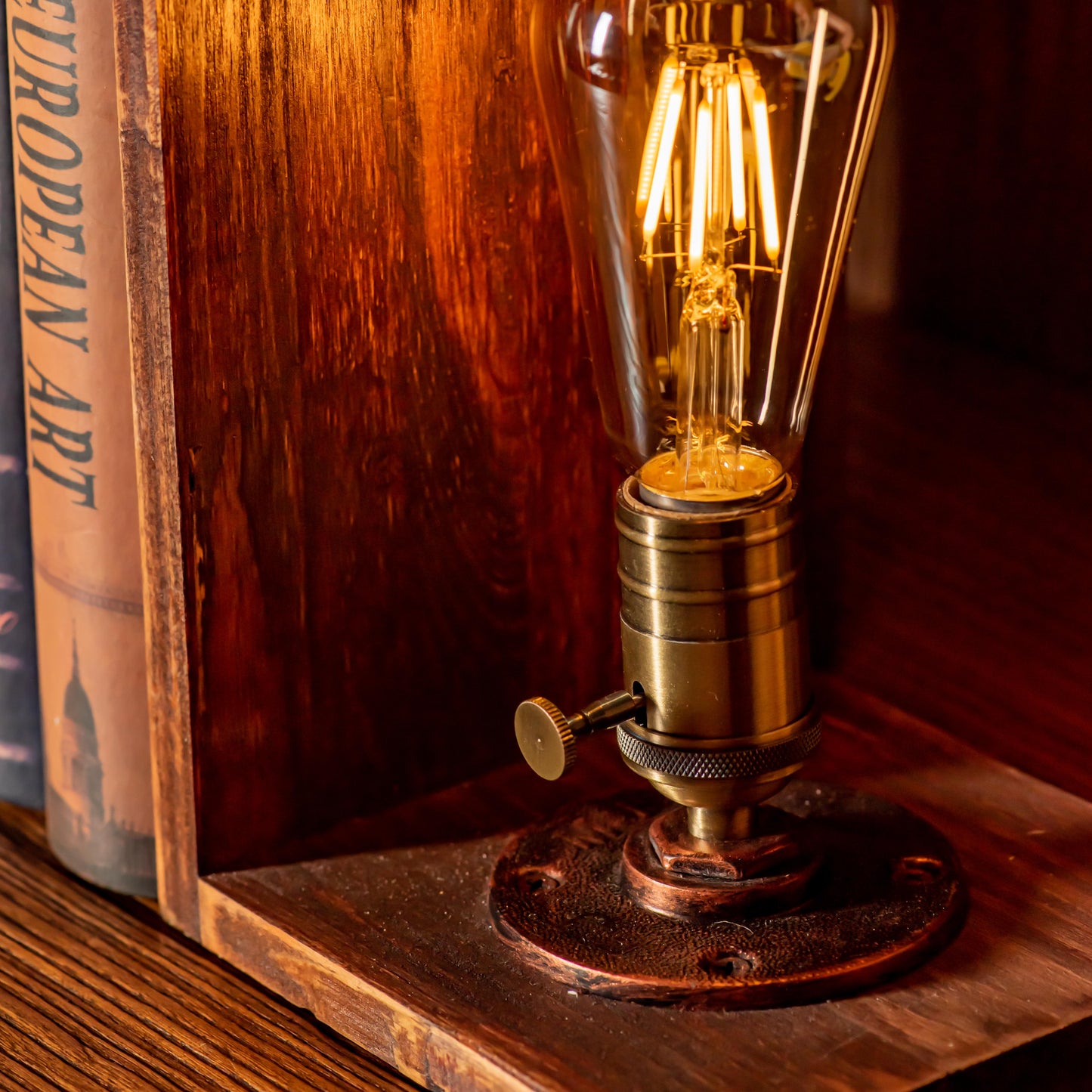 Myst Steampunk Handgefertigte Vintage Verstellbare Pfeifenlampe