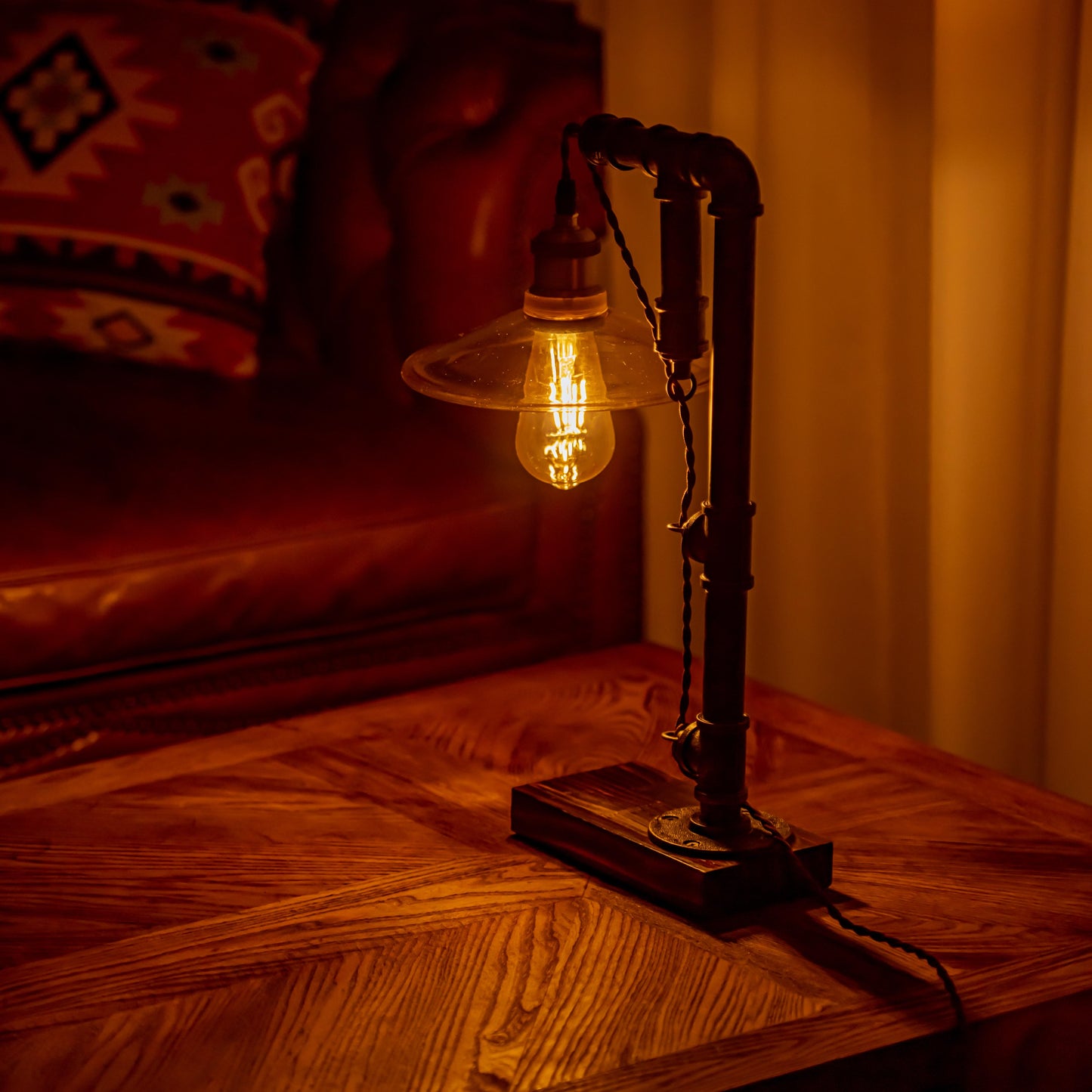 Dream Steampunk Handgefertigte Vintage Verstellbare Pfeifenlampe
