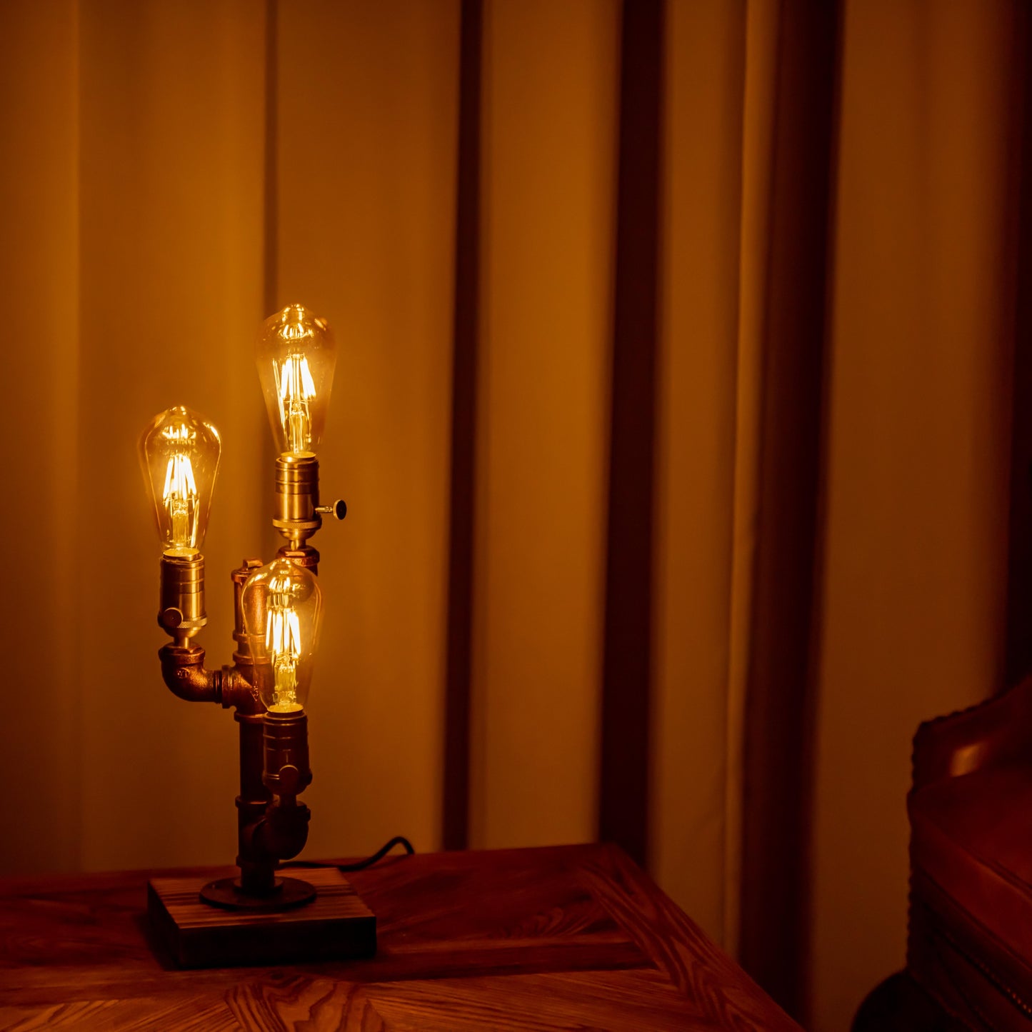 Shadow Steampunk Handgemachte Vintage Verstellbare Pfeifenlampe