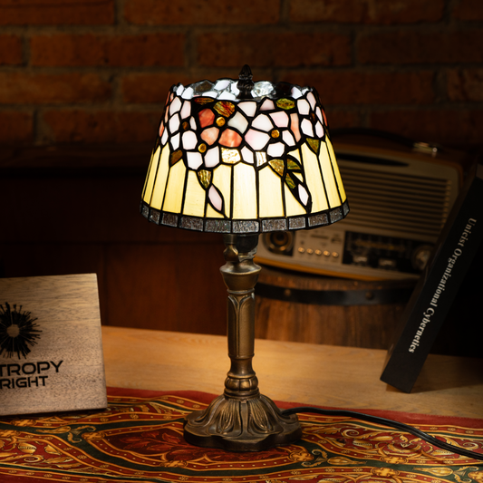 Amber Lily Bloom Tiffany Lamp