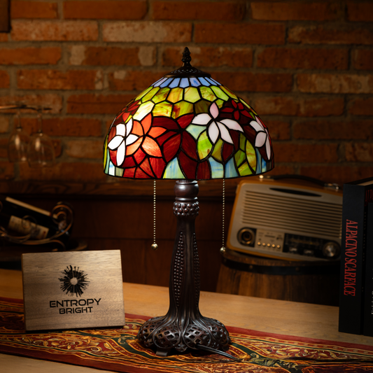 Amber Glow Harmony Tiffany Table Lamp