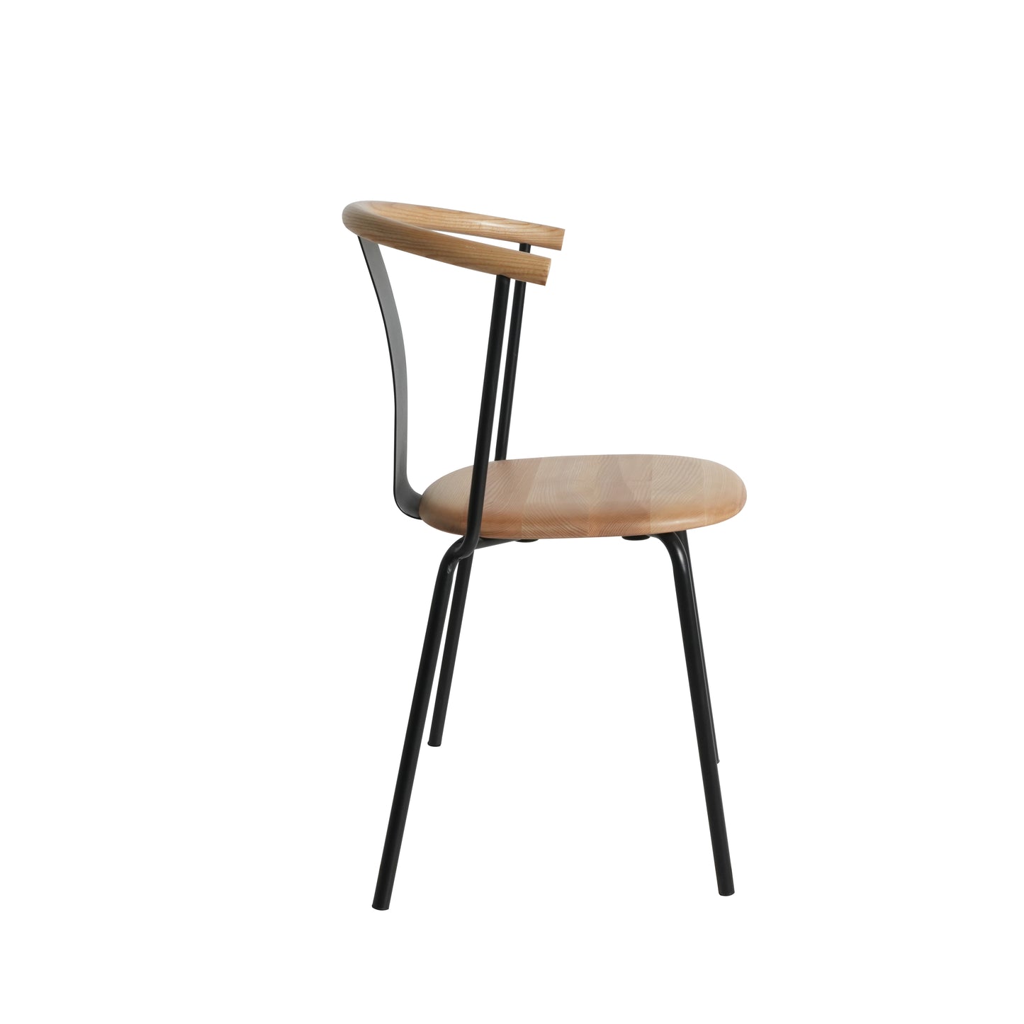 Ming-Inspired Stackable Chair in Solid Ash Wood