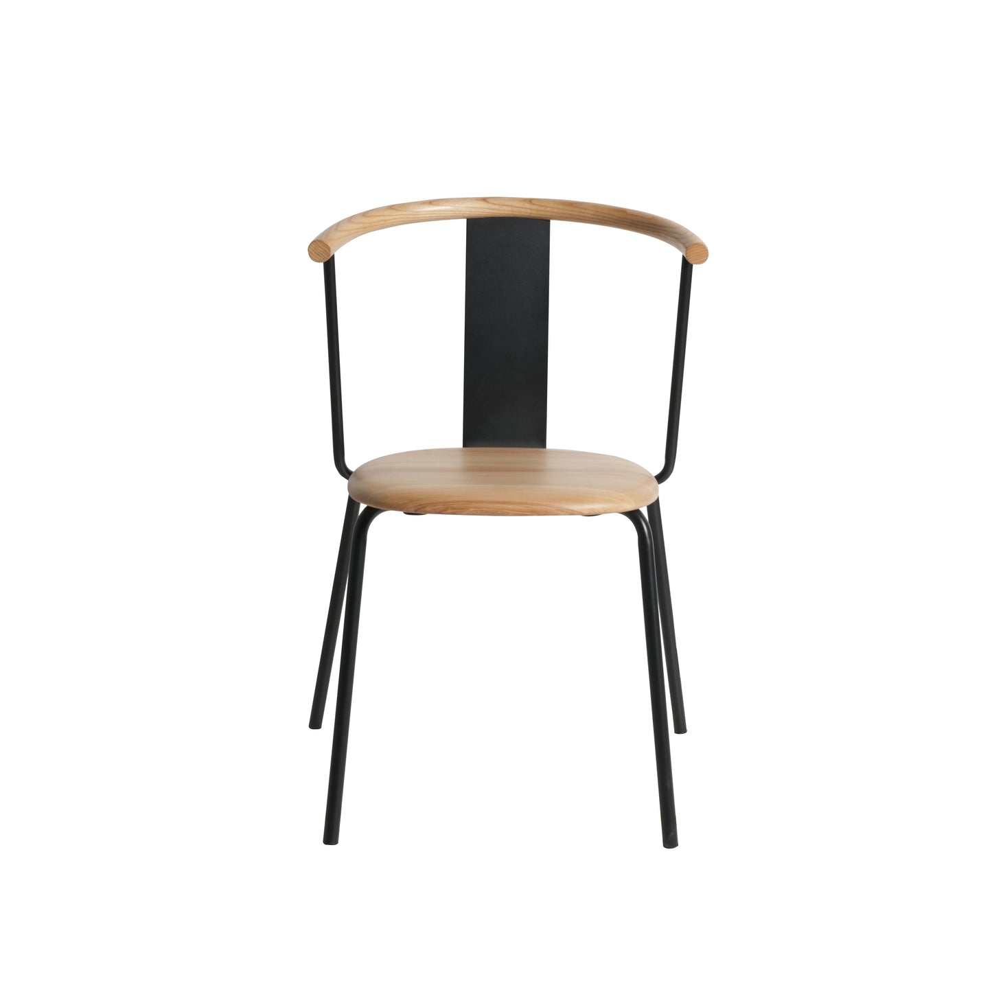 Ming-Inspired Stackable Chair in Solid Ash Wood