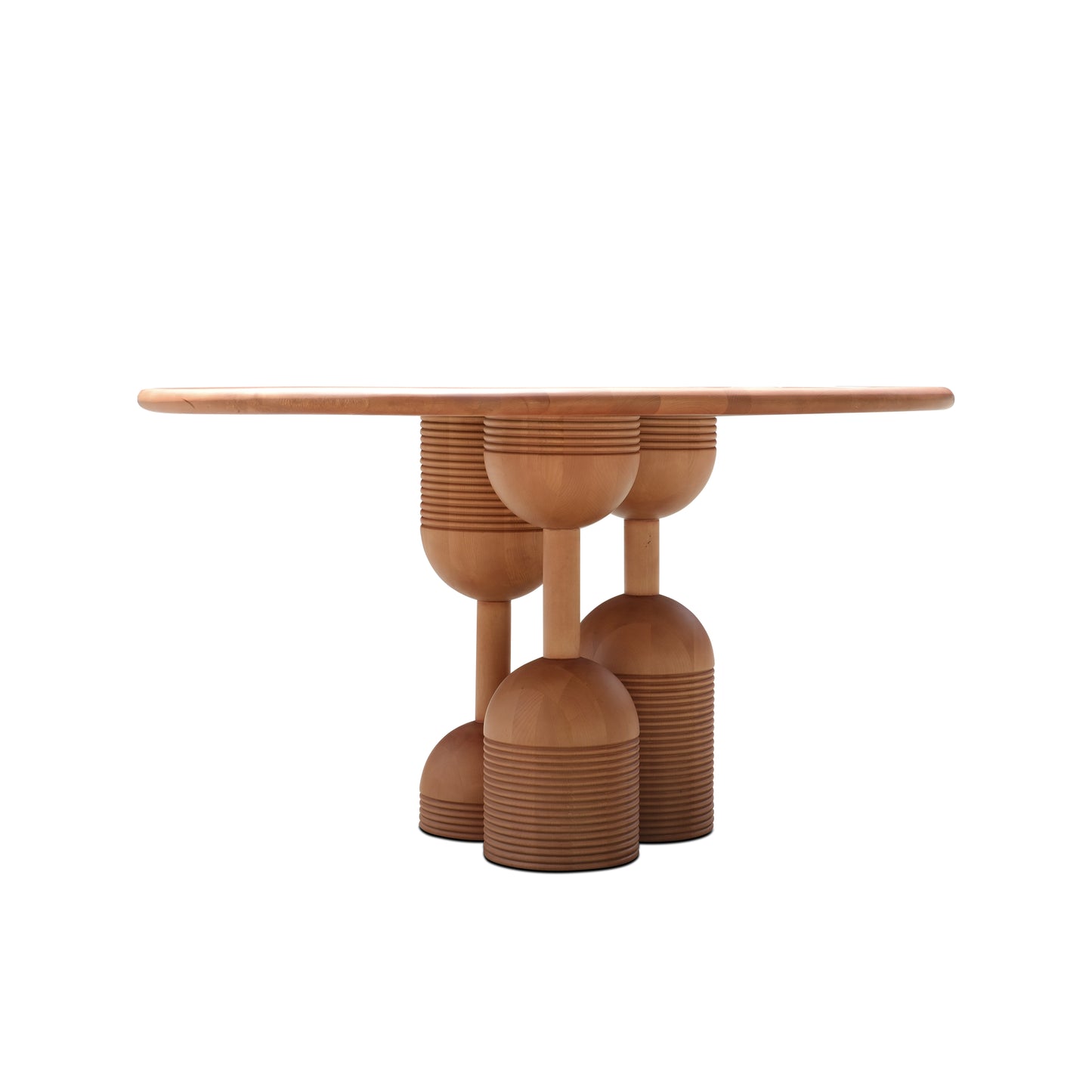 Round Dining Table in Natural Wood