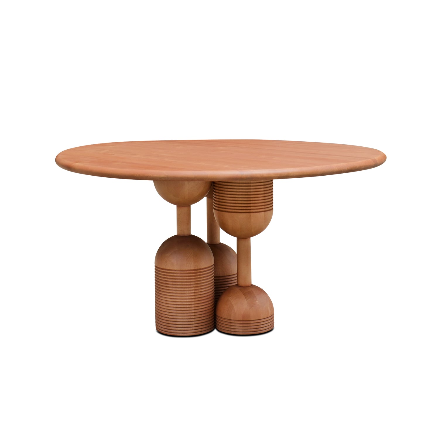 Round Dining Table in Natural Wood