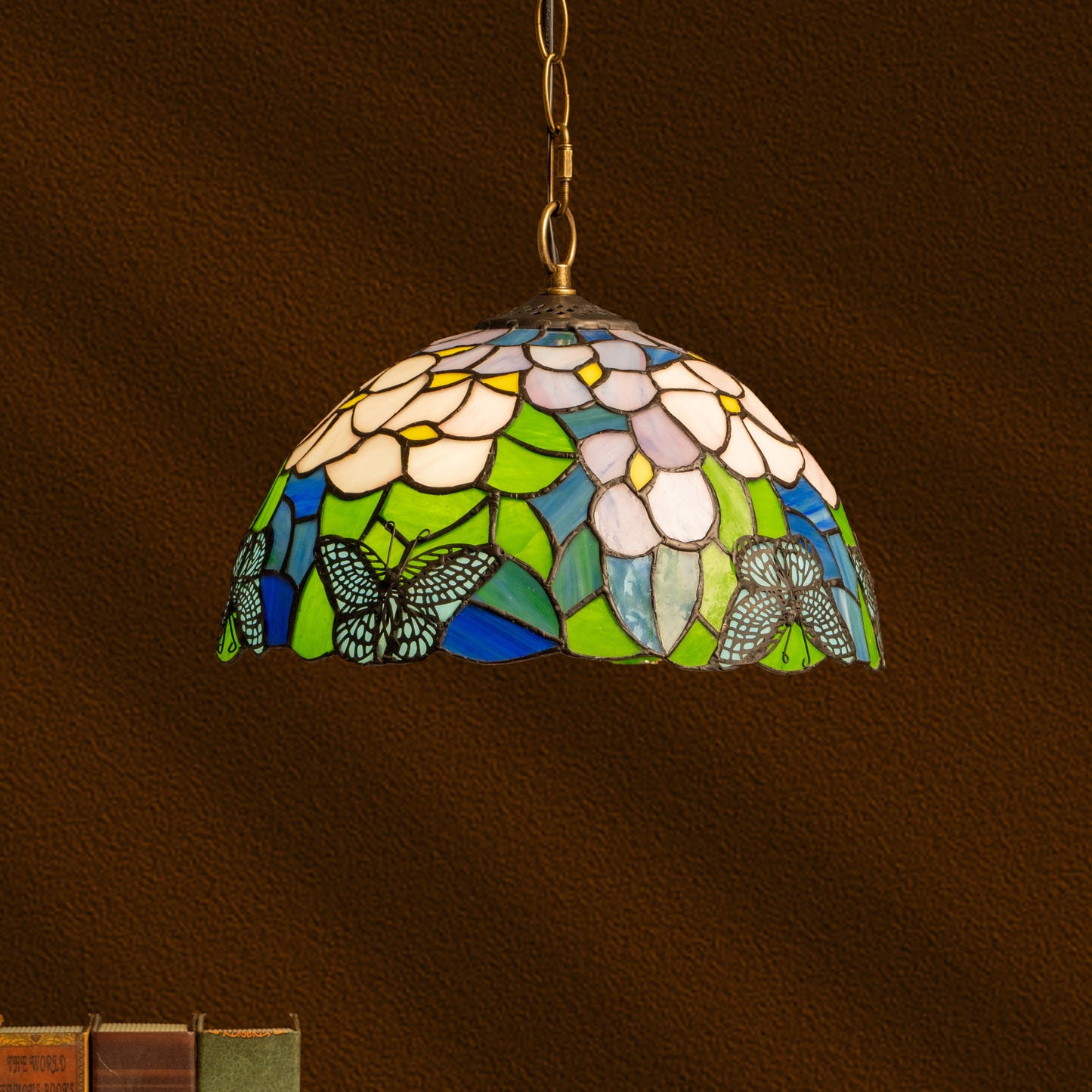 Butterfly Grove Tiffany Pendant
