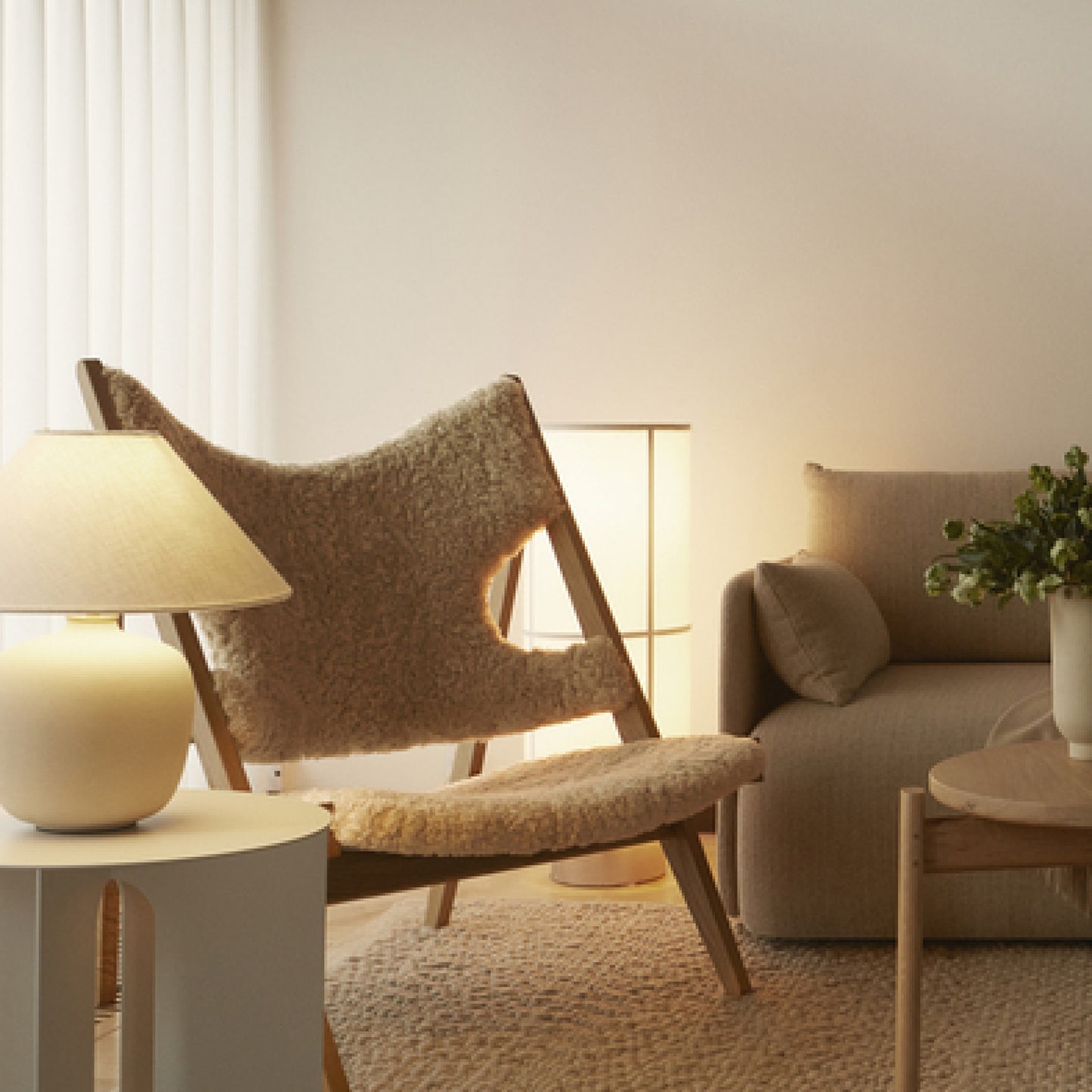 Knitting Lounge Chair by Ib Kofod-Larsen