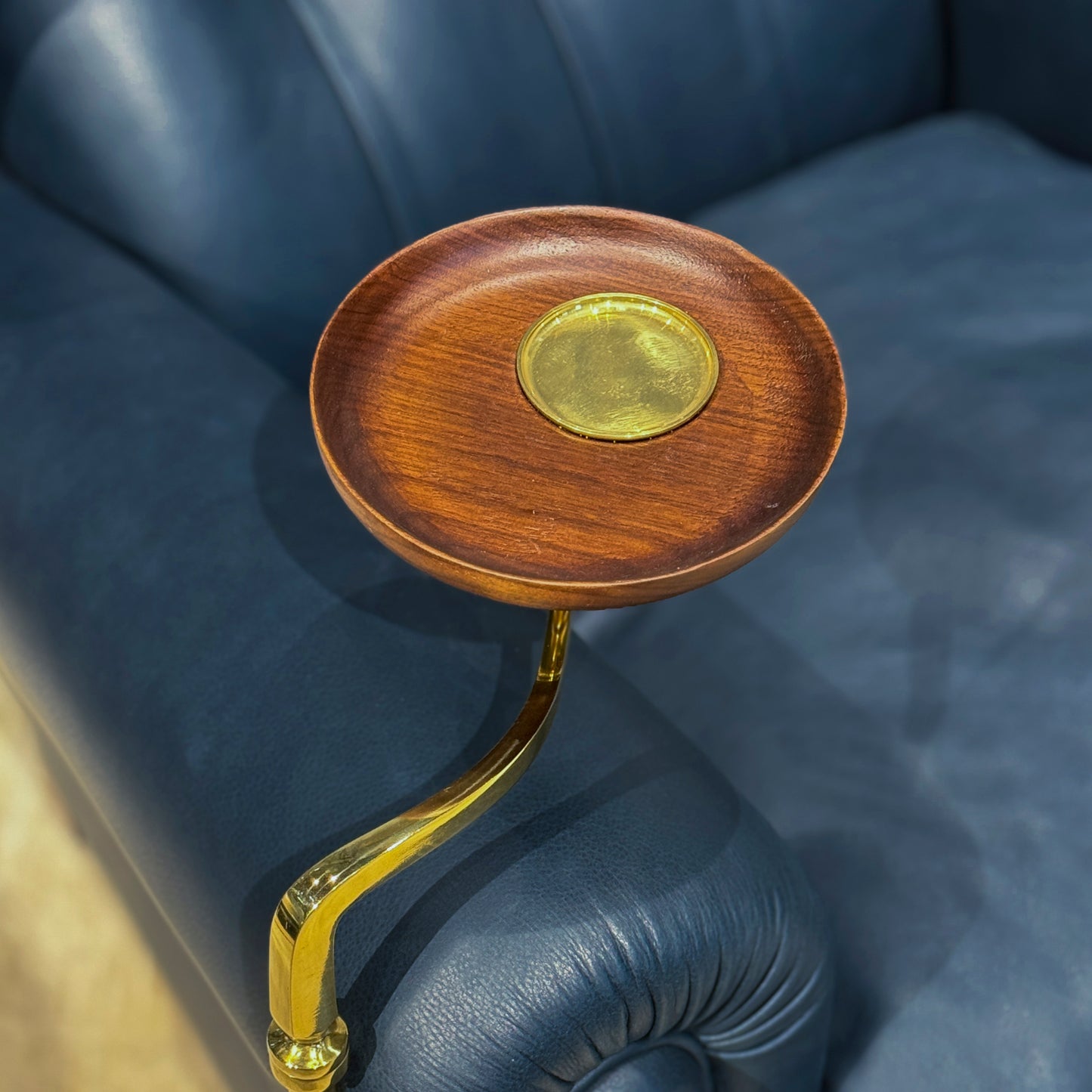 Tufted Accent Chair with Decorative Stitching