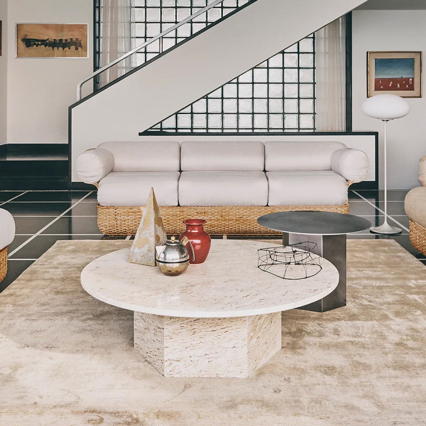 Epic Round Steel Coffee Table by GamFratesi for GUBI
