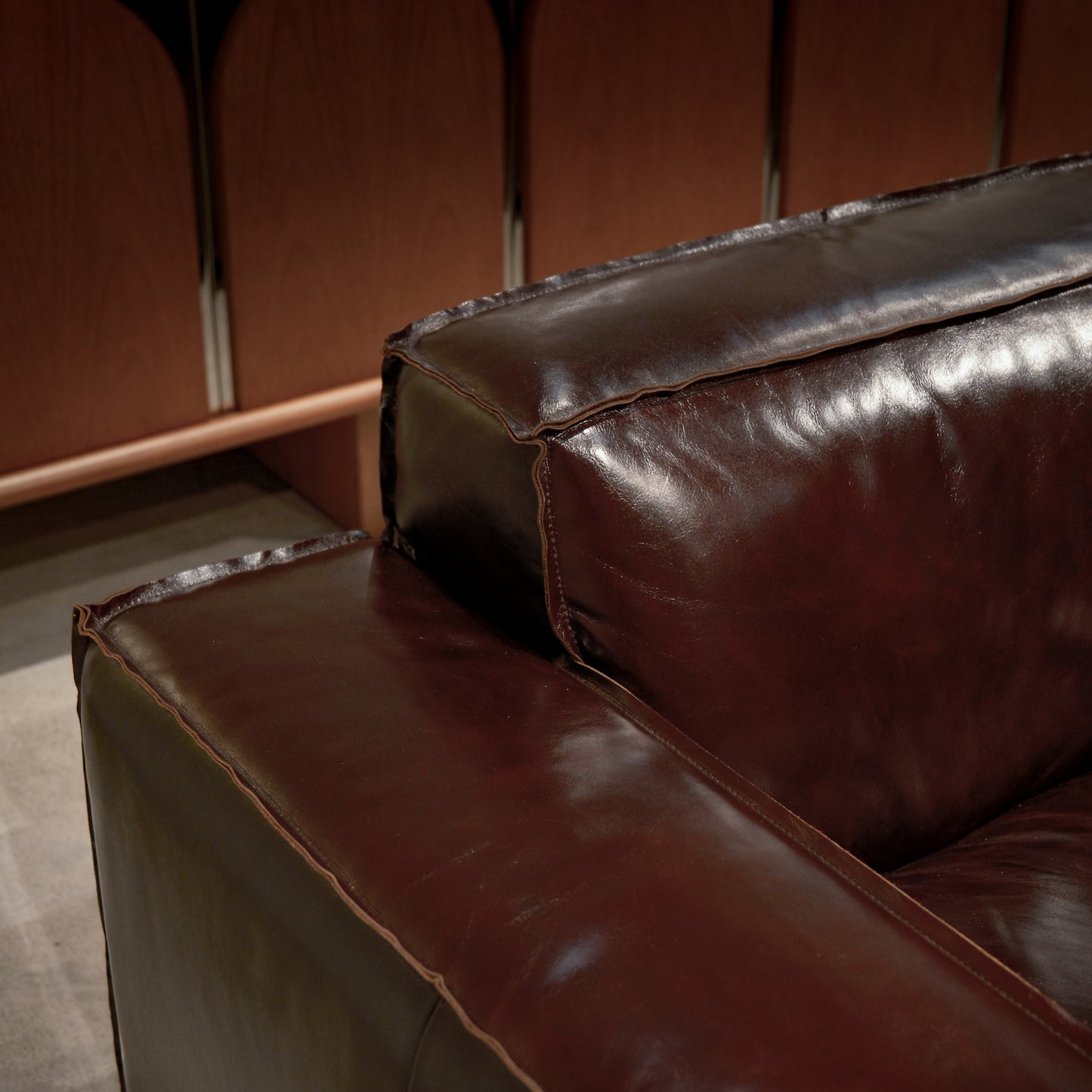 Modular Top-Grain Leather Sofa