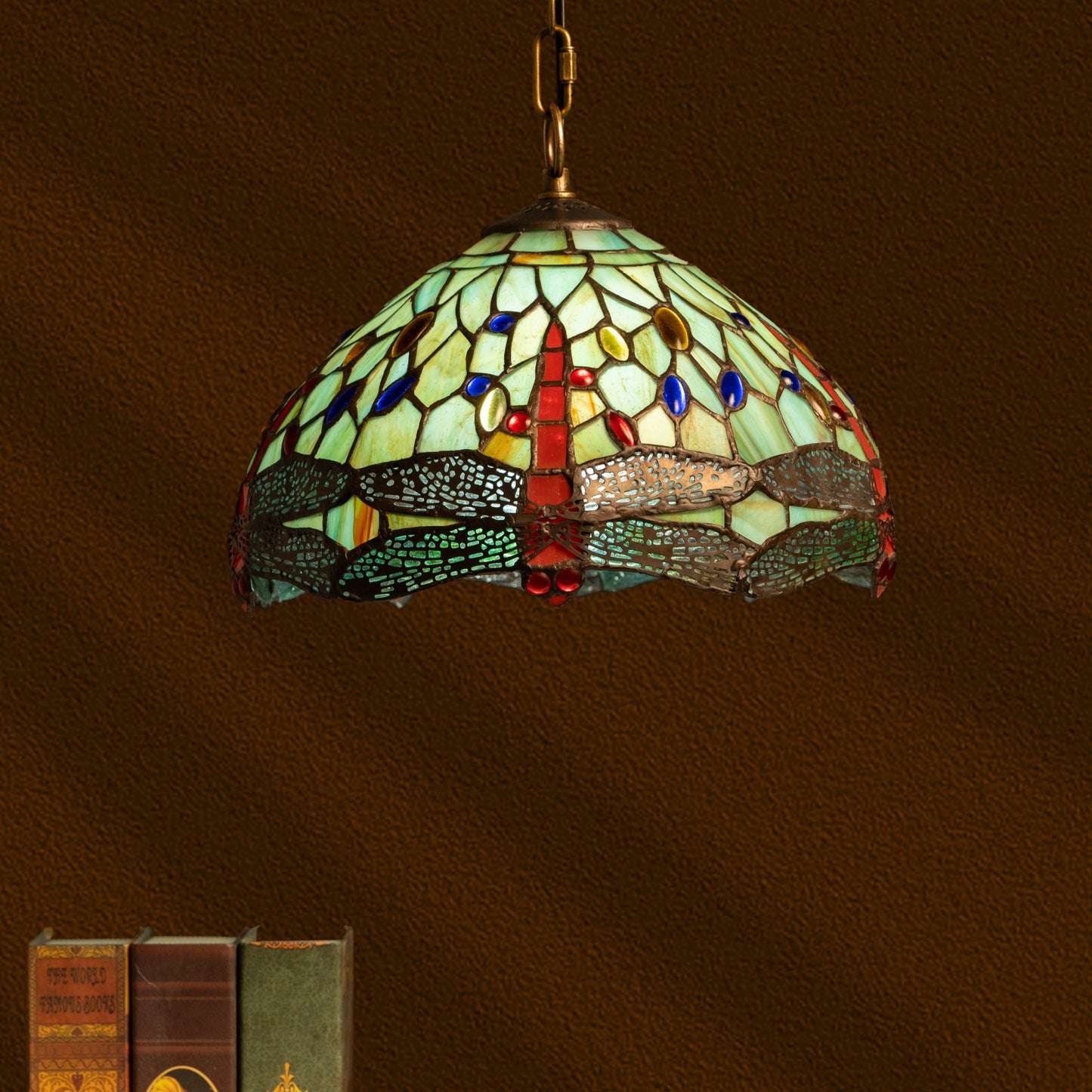 Dragonfly Haven Tiffany Pendant