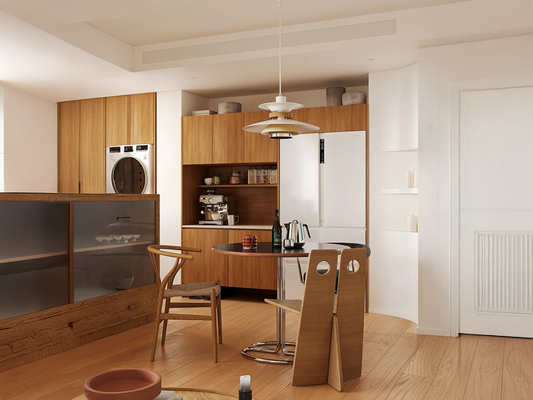 A Small Kitchen with Bold Personality