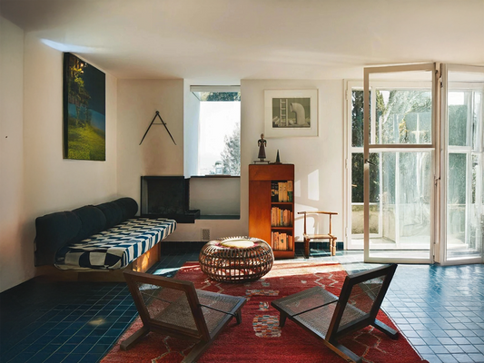A Living Room with Sculptural Balance