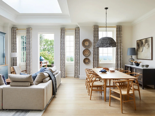 Scandinavian Dining with Light and Texture