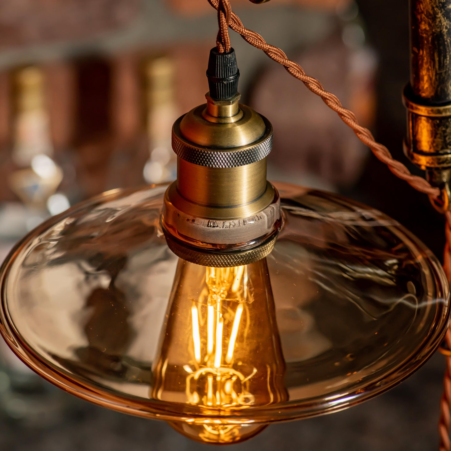 Dream Steampunk Handgefertigte Vintage Verstellbare Pfeifenlampe