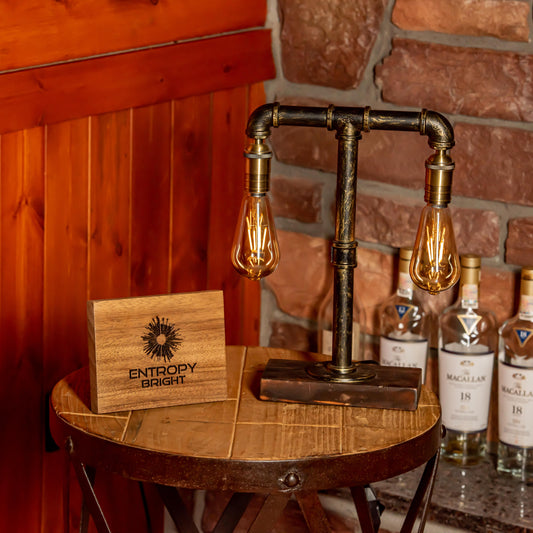 Twilight Steampunk Handmade Vintage Adjustable Pipe Lamp