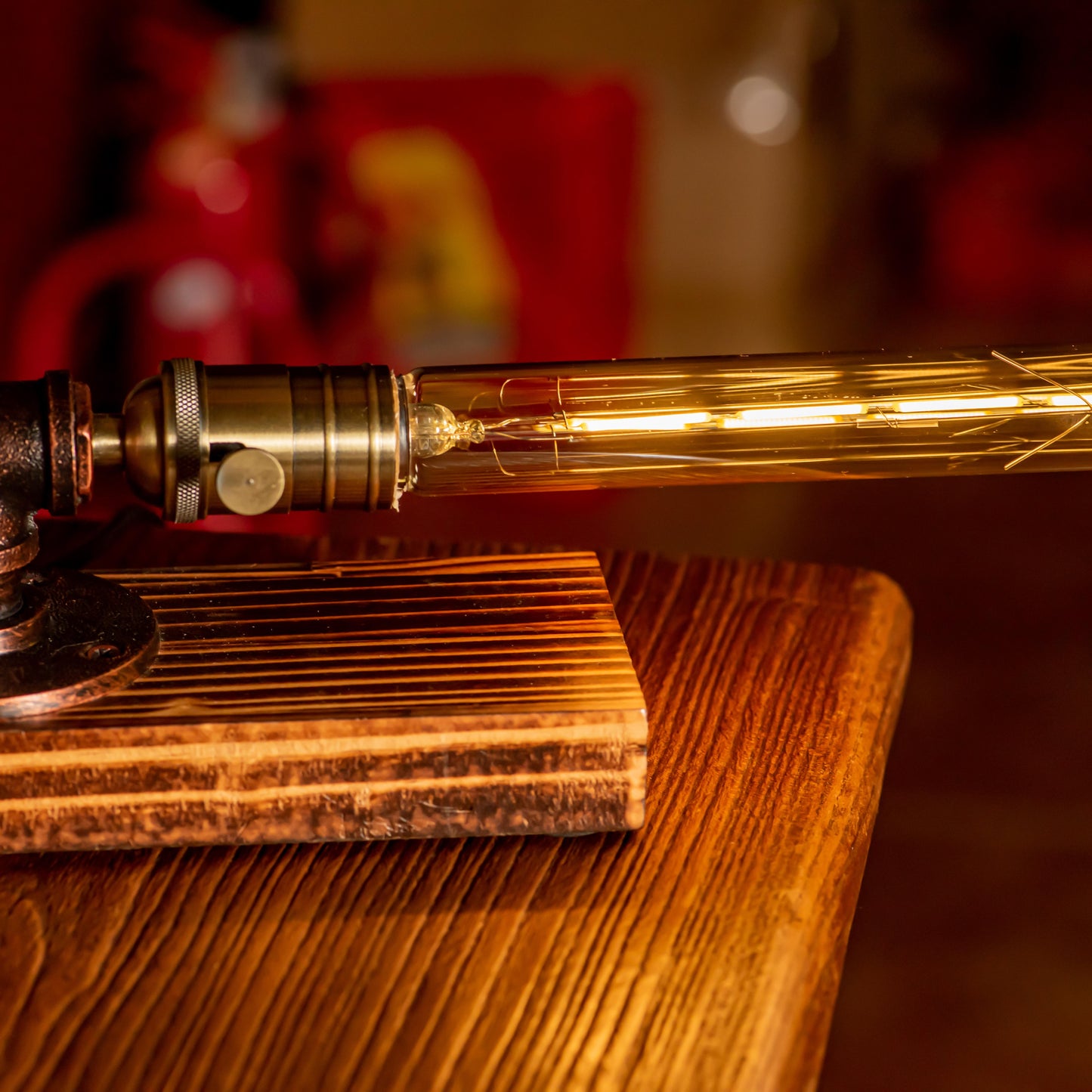 Echo Steampunk Handmade Vintage Adjustable Pipe Lamp