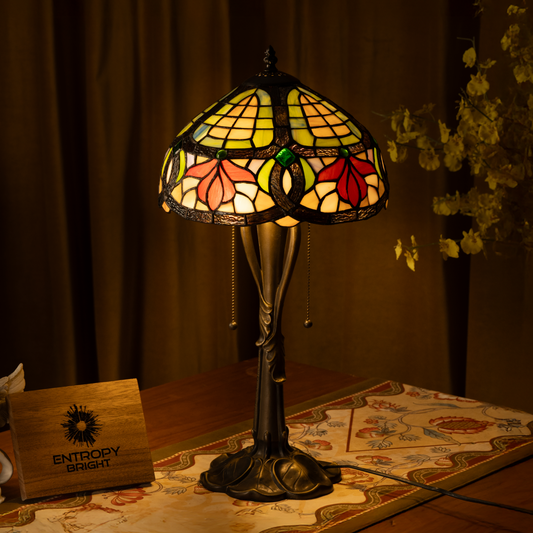 Autumn Petals Tiffany Table Lamp