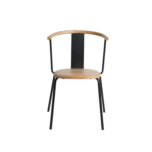 Ming-Inspired Stackable Chair in Solid Ash Wood