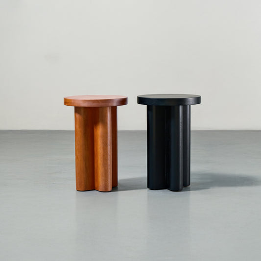 Round Solid Teak Side Table