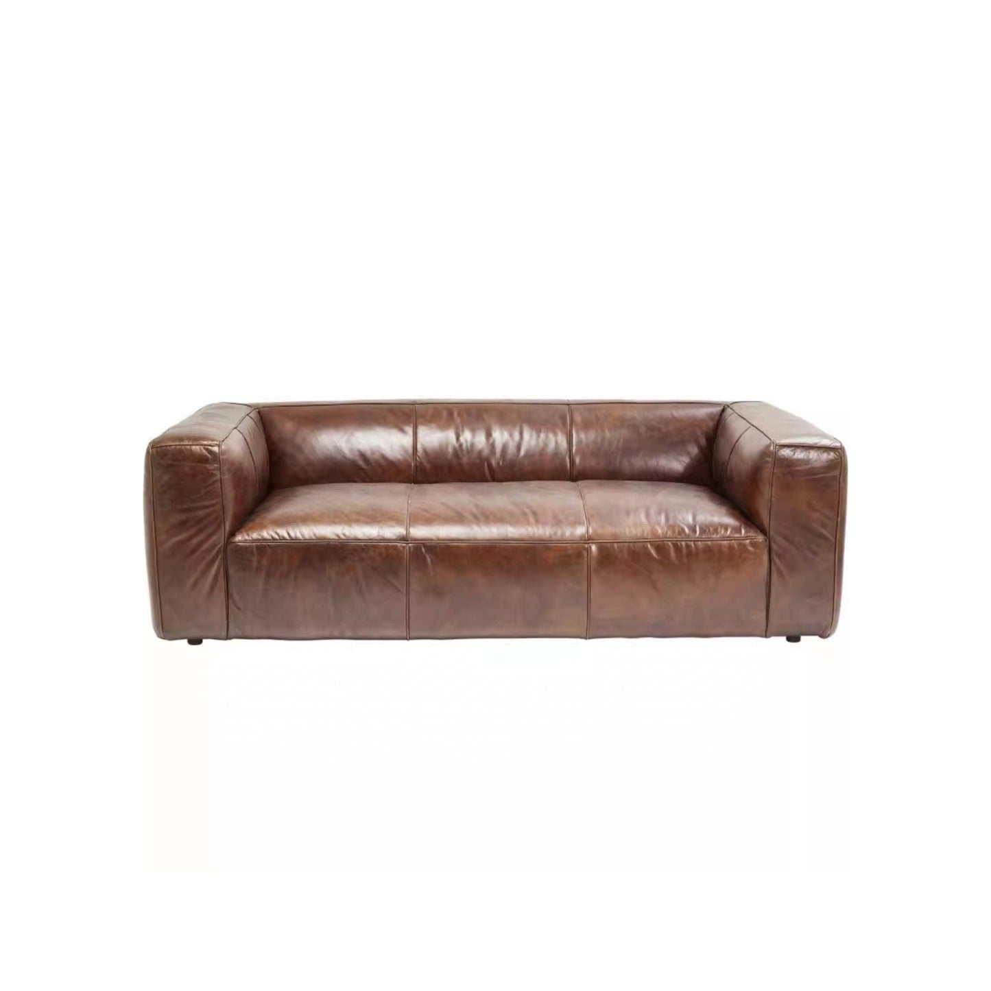 Cubetto Vintage Top-Grain Leather Sofa