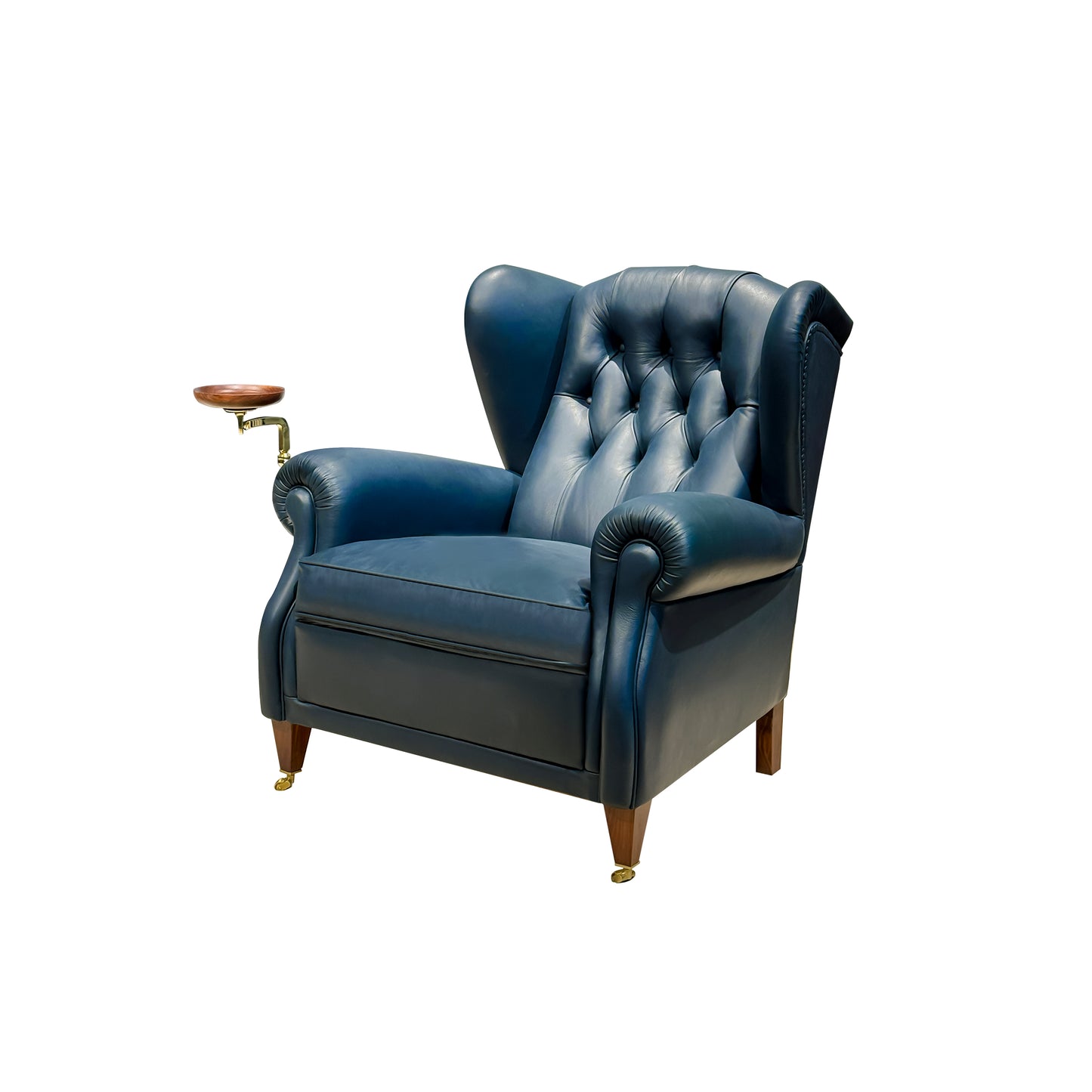 Tufted Accent Chair with Decorative Stitching