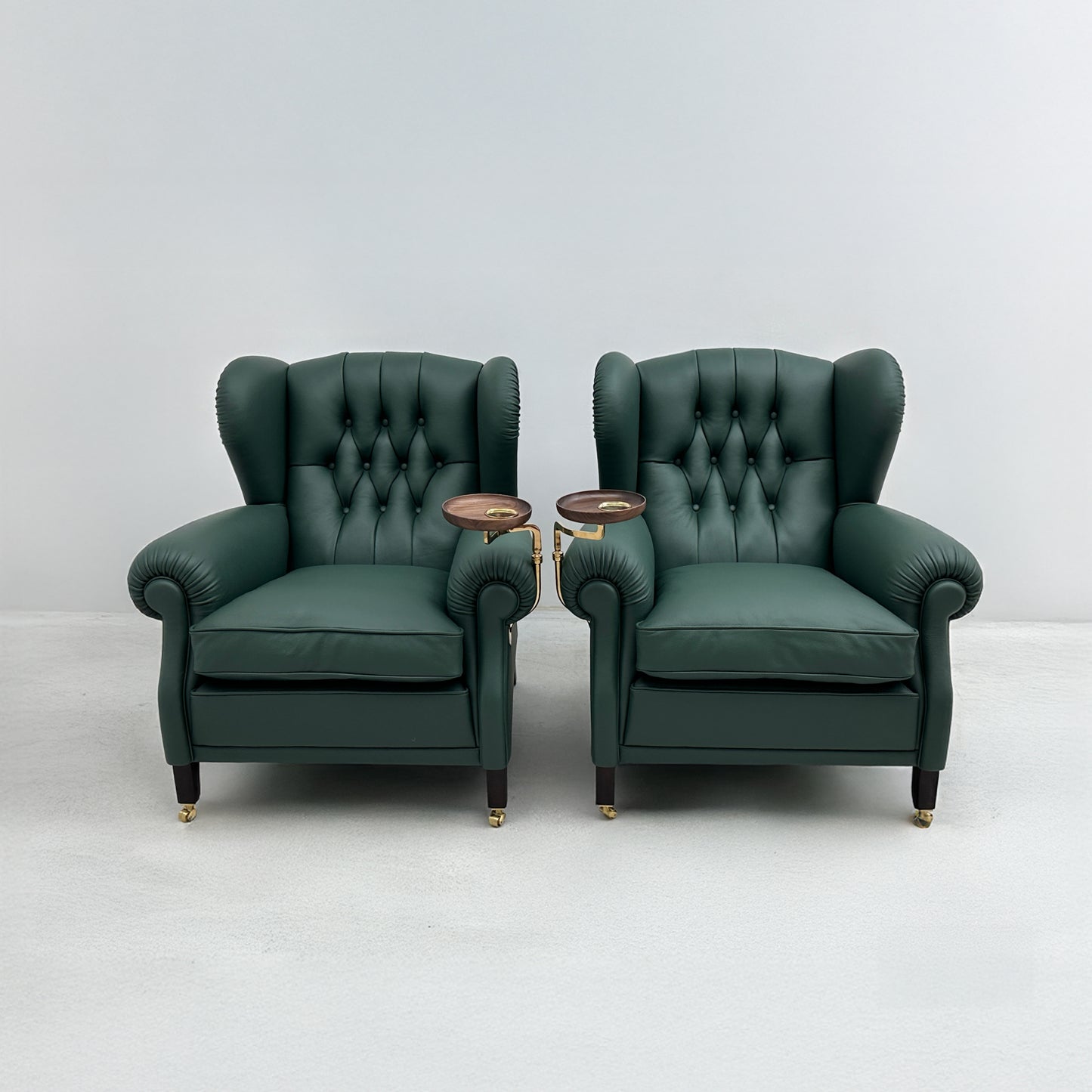 Tufted Accent Chair with Decorative Stitching