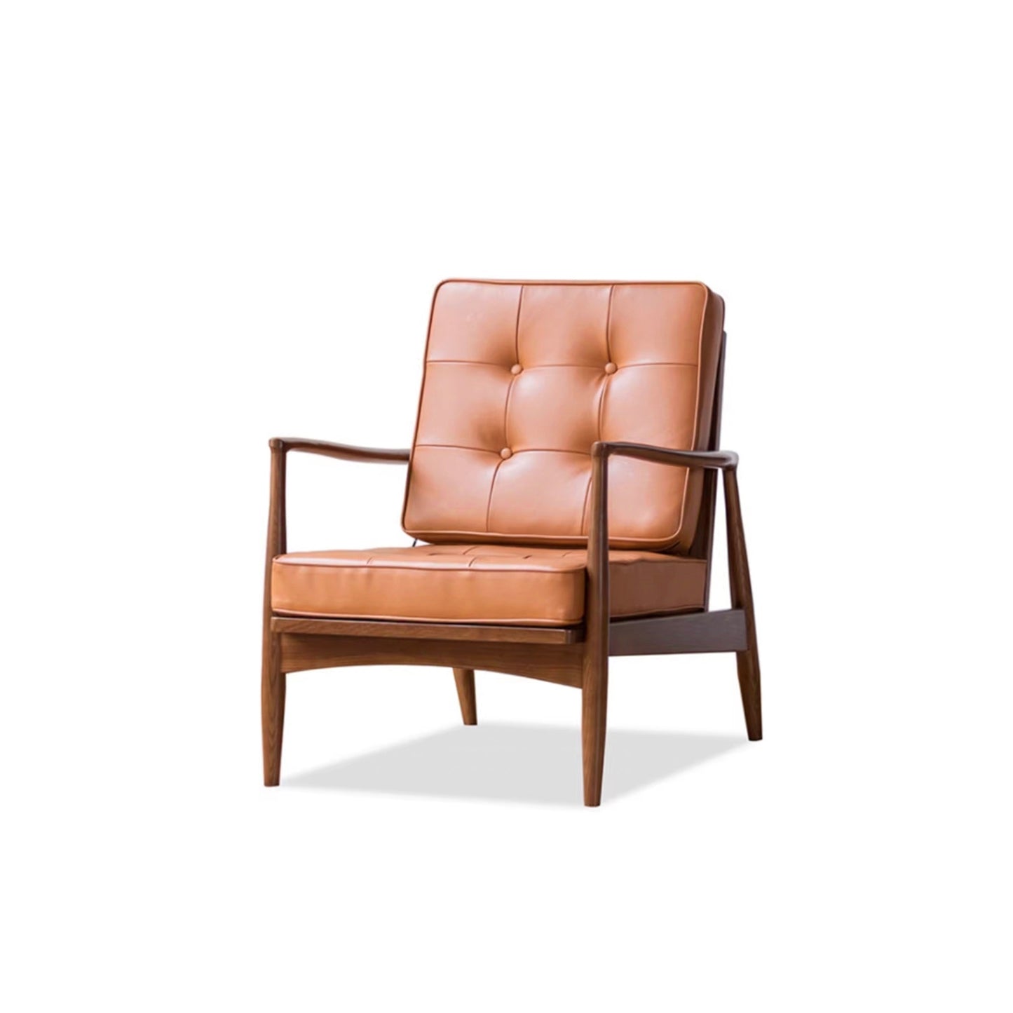 Solid Wood Lounge Armchair
