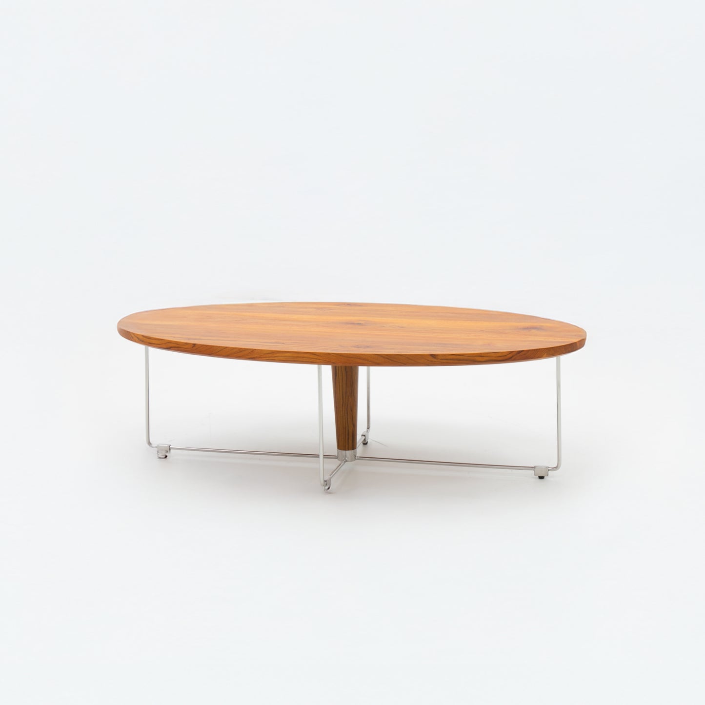 Mid-Century Oval Teak Coffee Table