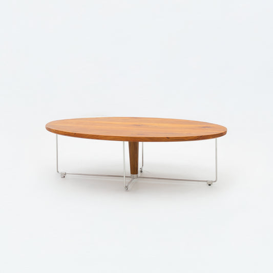 Mid-Century Oval Teak Coffee Table