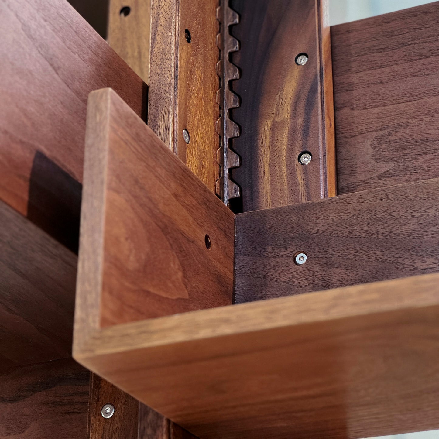 Modern Walnut Bookshelf