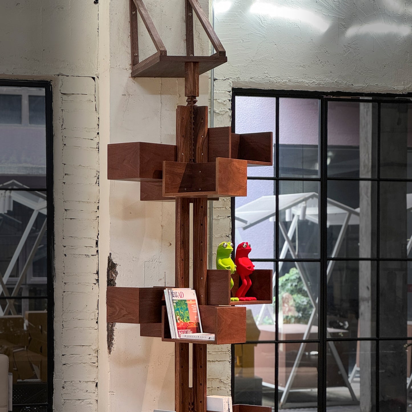 Modern Walnut Bookshelf