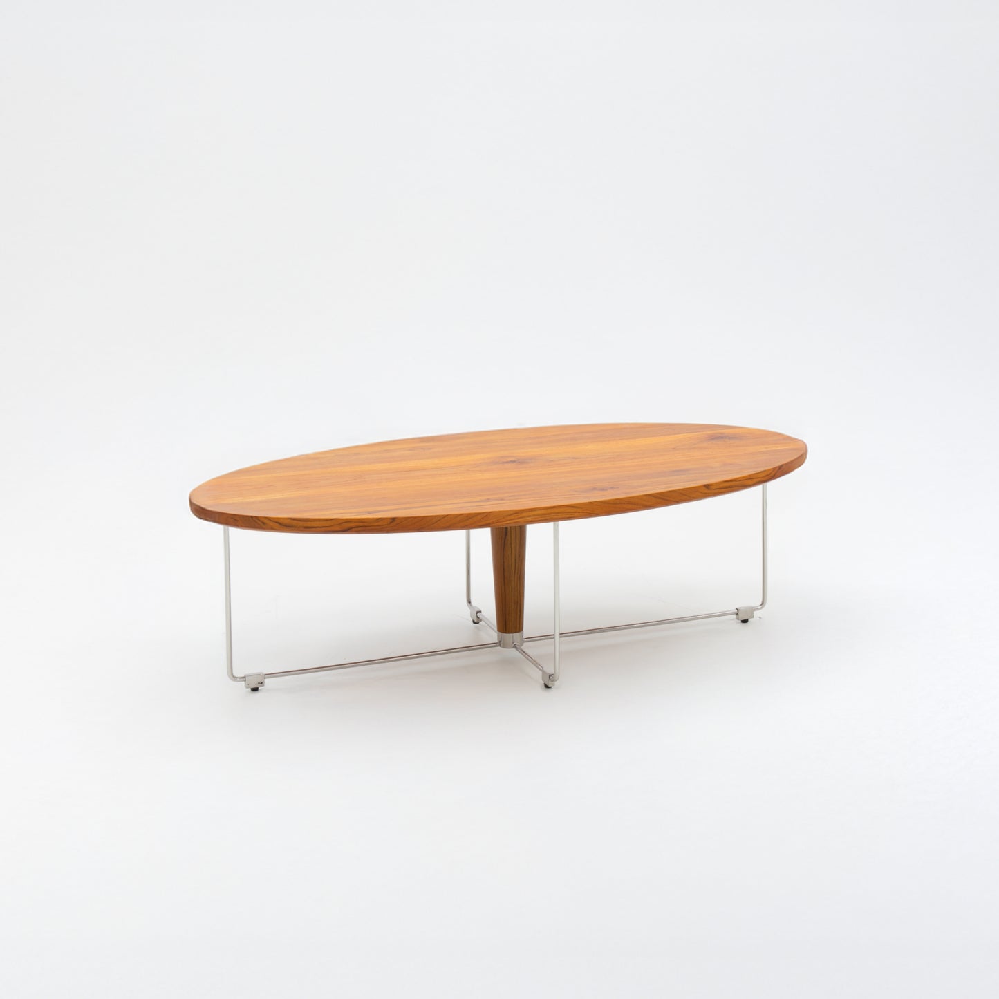 Mid-Century Oval Teak Coffee Table