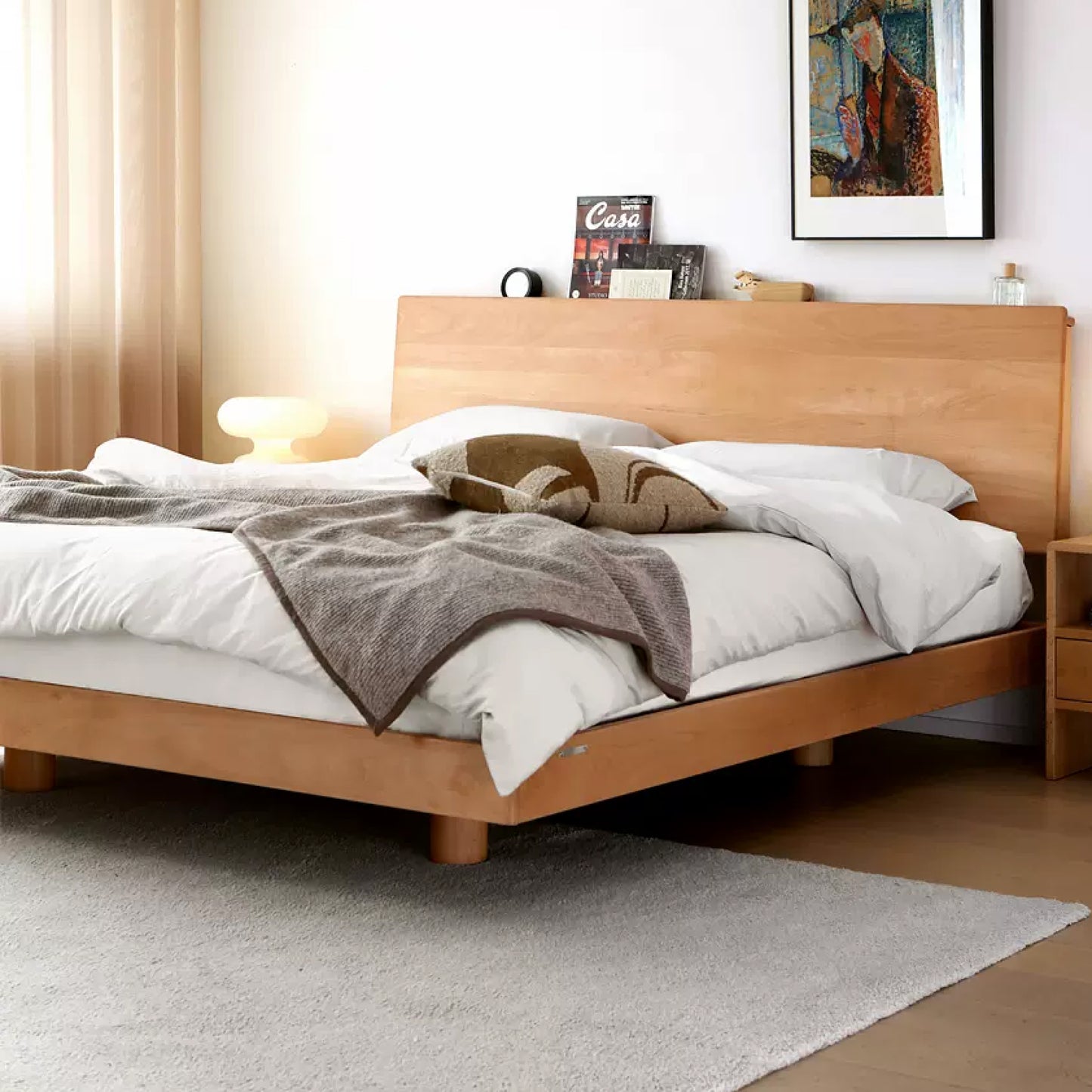 Nordic Solid Wood Bed