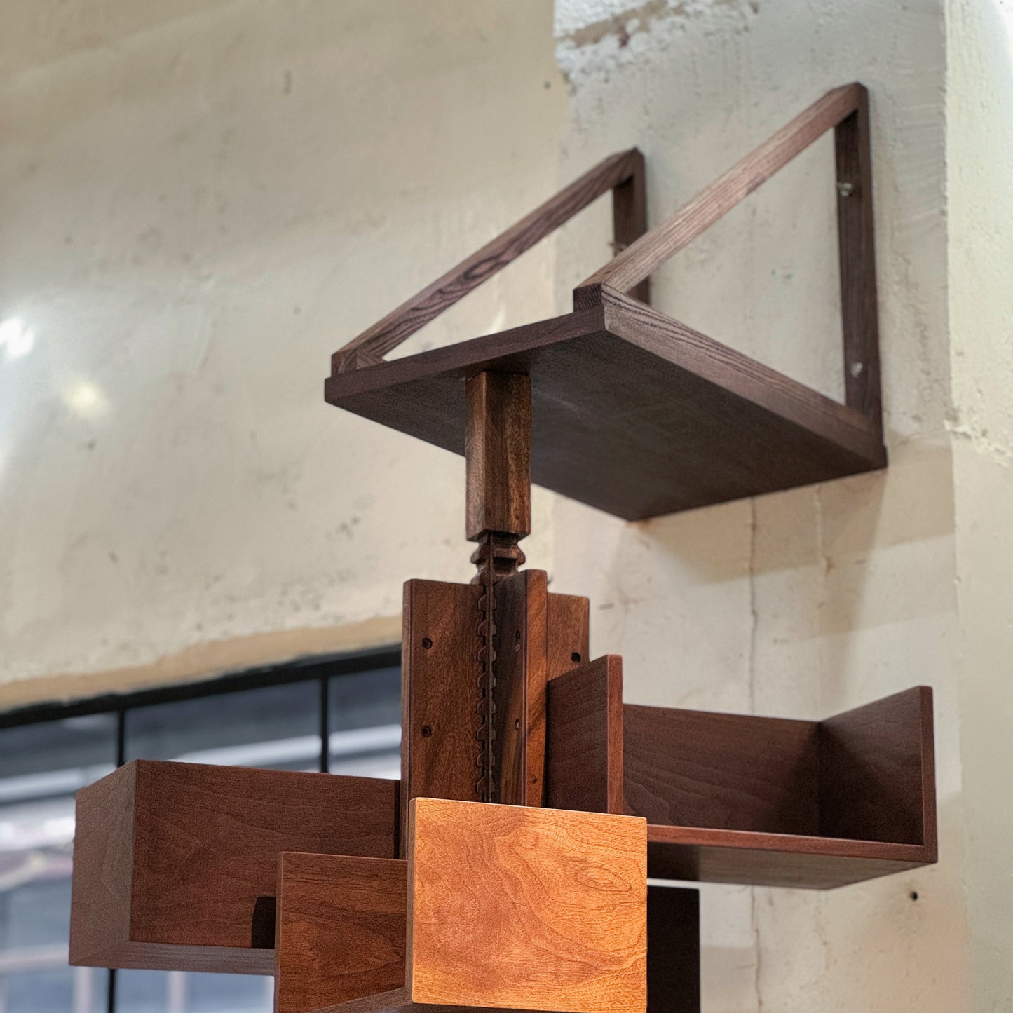 Modern Walnut Bookshelf