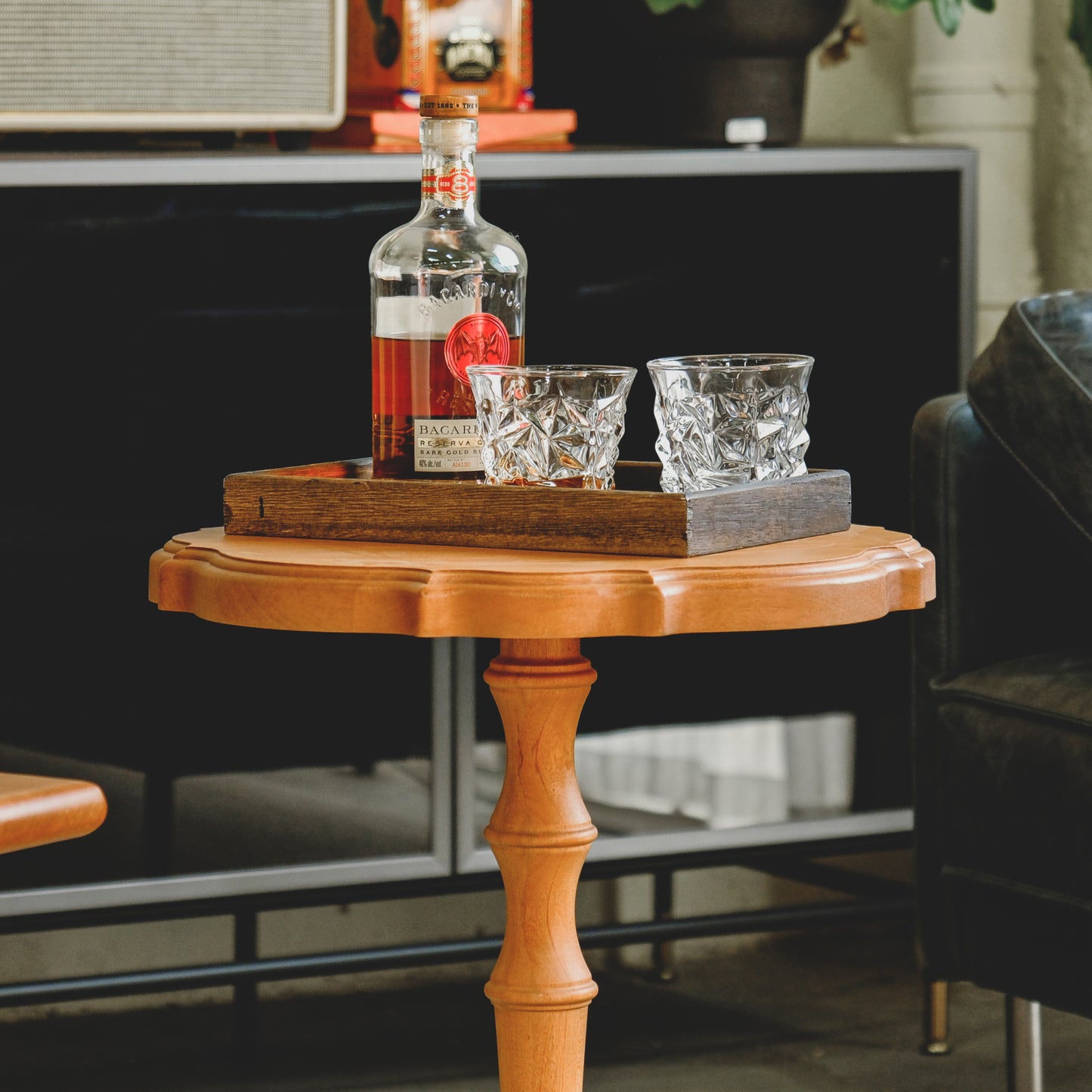 Compact Wood Coffee Table