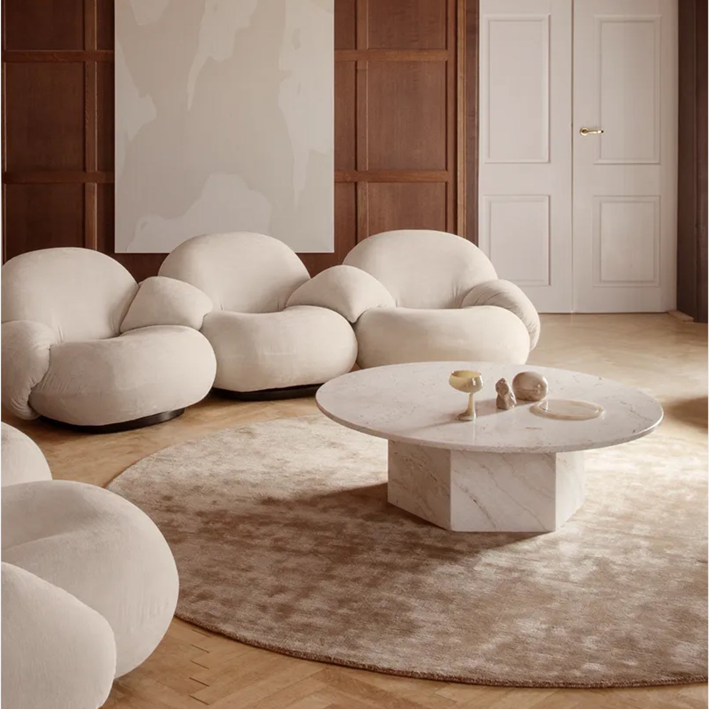 Epic Round Steel Coffee Table by GamFratesi for GUBI