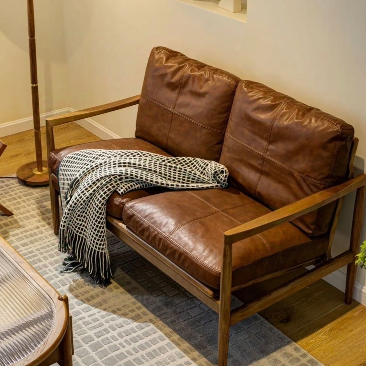 Solid Wood Lounge Armchair