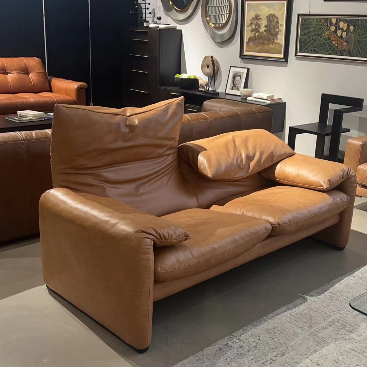Maralunga 40 Maxi Sofa by Vico Magistretti
