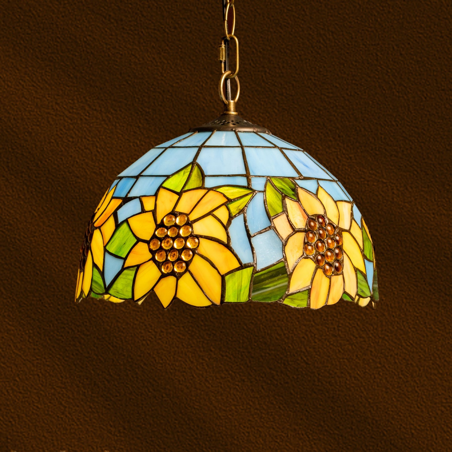 Sunflower Bliss Tiffany Pendant